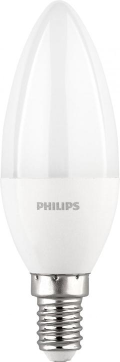 Produktbild Philips LED Lampe E14 4er Set Kerzenform 40W 4000K (E14, 4.90 W, 470 lm, 4 x, F)