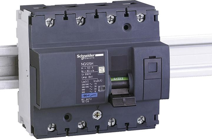 Image du produit Schneider Electric SE 18734 Commutateur LS, C-Char, 20A, 4p