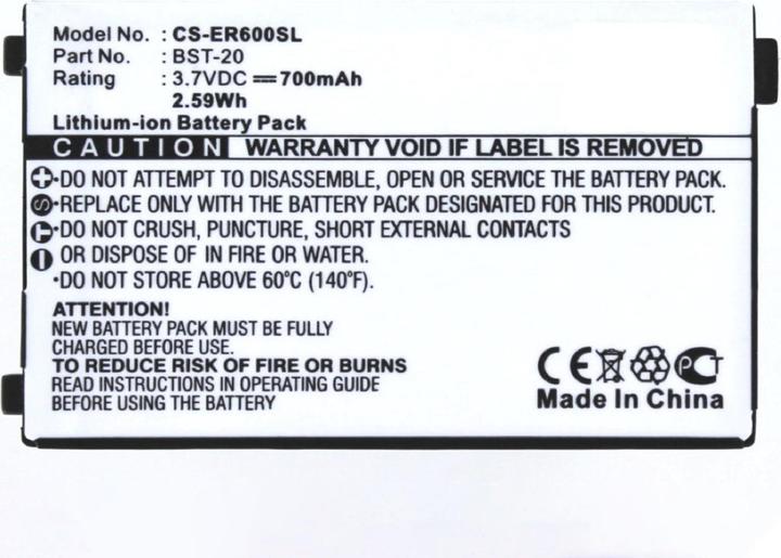 Immagine prodotto AGI Batteria del cellulare compatibile con ERICSSON R600 compatibile Lithium-Ion 600mAh 3.6V Wiede
