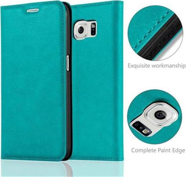 Actual product image Cadorabo Book Invisible Magnet Cover (Samsung Galaxy S6)