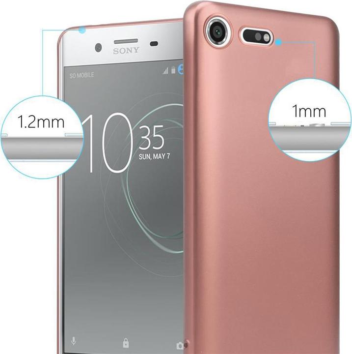 Actual product image Cadorabo TPU Matt Metallic Cover (Sony Xperia XZ Premium)