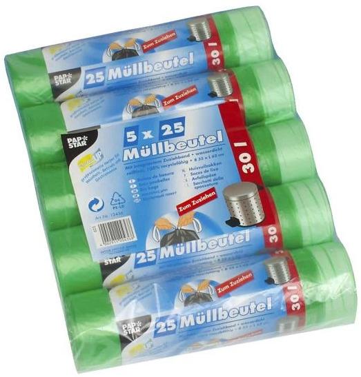 Actual product image Papstar Waste bags 30 l, 125 pieces (125 x, 30 l)