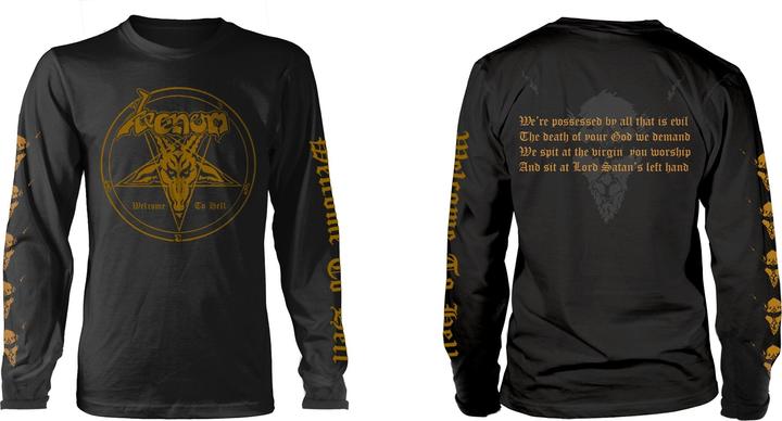 Actual product image Venom Welcome To Hell Gold Print (Longsleeve) (3XL)