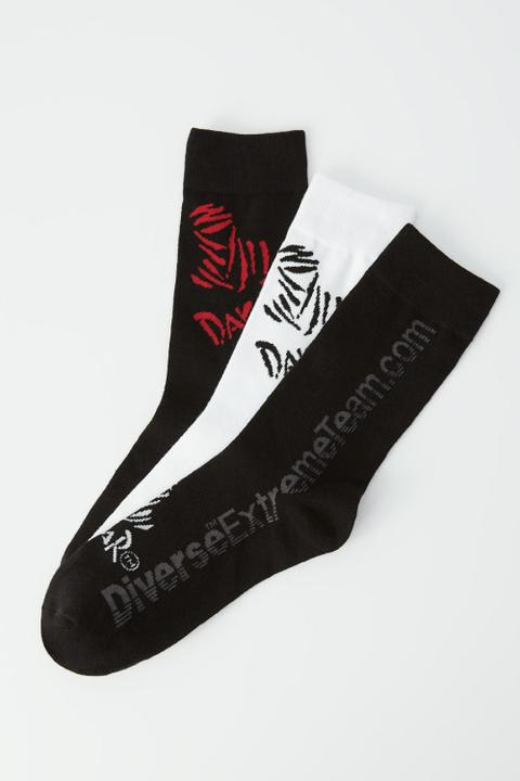 Dakar Socks Dkr 3pack V Blk/Wht (43 - 46)
