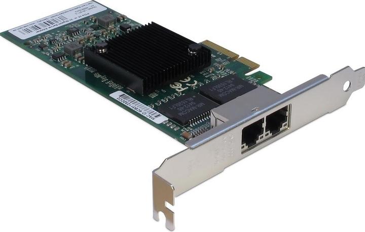 Actual product image Intertech LR-9712 Dual LAN Adapter Intel i350 Off-load Checksums- UDP- TCP- IP- Segmentation b.. VT-c VMD... (PCI Express 2.0 x4)