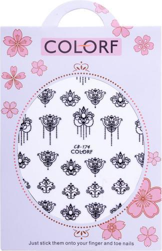 Produktbild Nagellack24 Nail Art Sticker Selbstklebend Schwarz (Schwarz)