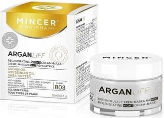 Mincer Pharma Argan Life Regenerating Night Cream-Mask No.803 50Ml (50 ml, Night cream)