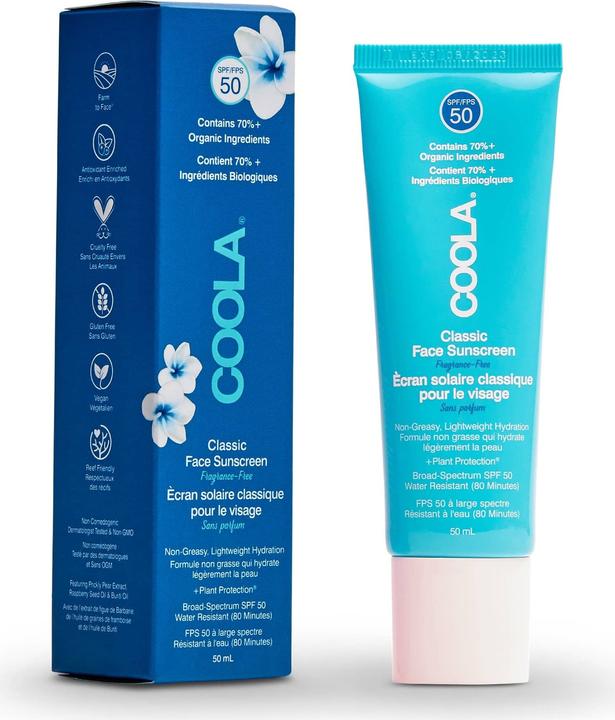 Coola Suncare Classic Lotion Fragrance Free (Sonnencreme Gesicht, SPF 50, 50 ml, 50 g)
