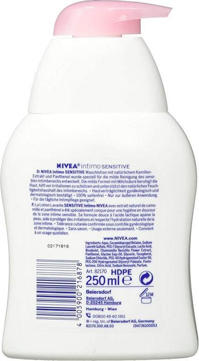 Image du produit NIVEA Intimo (250 ml, Lotion de toilette intime)