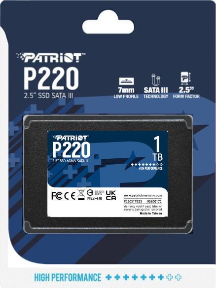 Produktbild Patriot P220 (1000 GB, 2.5")