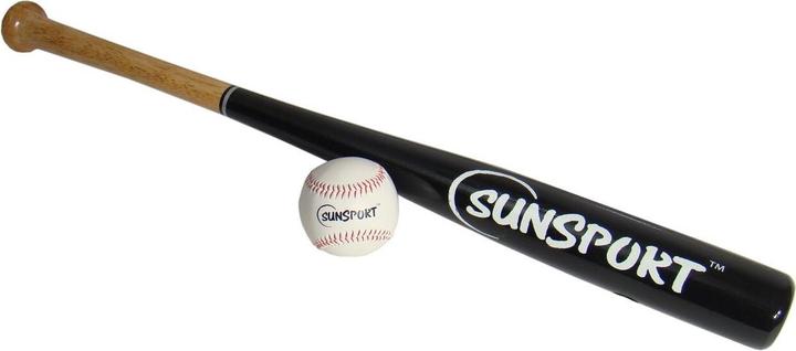 Actual product image Tactic Bex Sunsport baseball bat with ball, 71 cm (27.95")