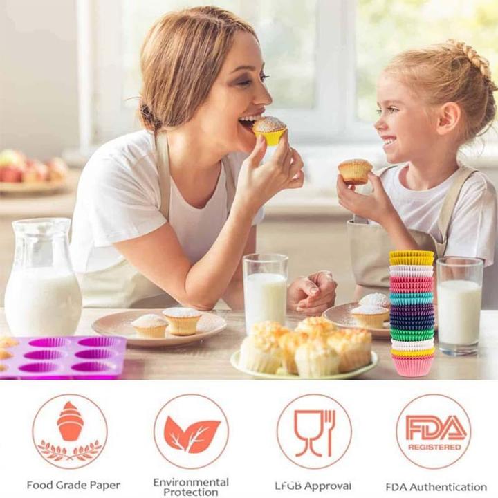 Produktbild König Design 100 Muffinförmchen Pralinenförmchen Papier Backform Backen Haushalt Backzubehör