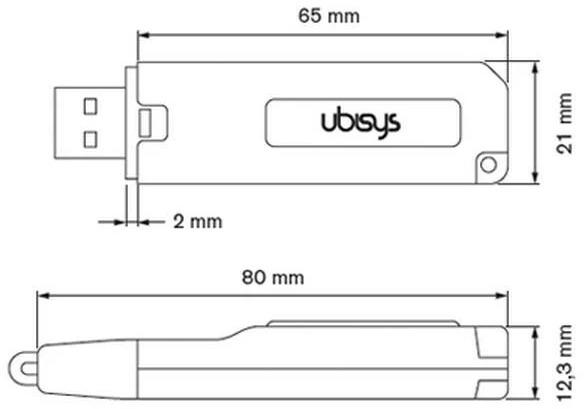 Actual product image Ubisys ZigBee USB Stick U1