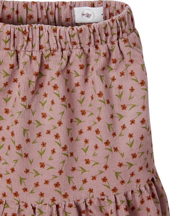 Immagine prodotto Vertbaudet Gonna da bambina in velluto a coste con balze e fiori (86)