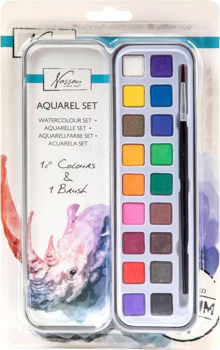 Actual product image Art Sensations Nassau watercolor paint set (Multicoloured, 18 ml)