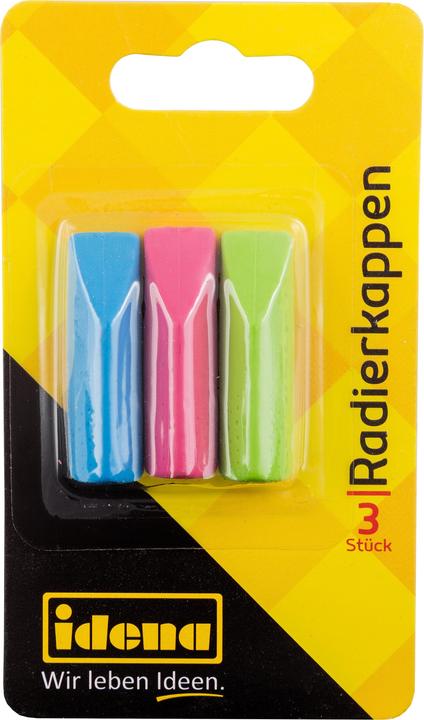 Produktbild Idena Radierkappen farbig 3er