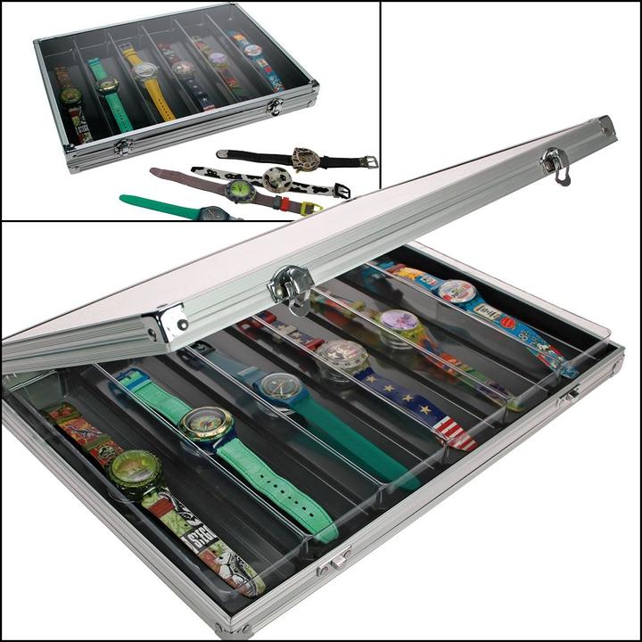 Immagine prodotto Safe Espositore per orologi in alluminio per 6 orologi 65 mm