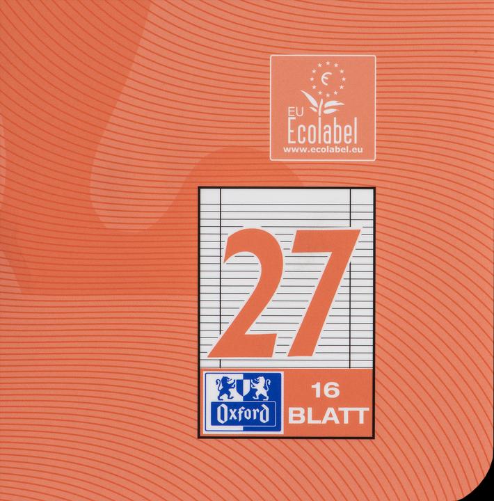Actual product image Oxford Exercise book, A4, ruling 27 (A4, Lined, Hardcover)