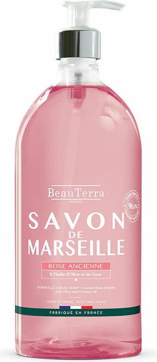 BeauTerra Flüssigseife Marseille alte Rose (Flüssigseife, 1000 ml)