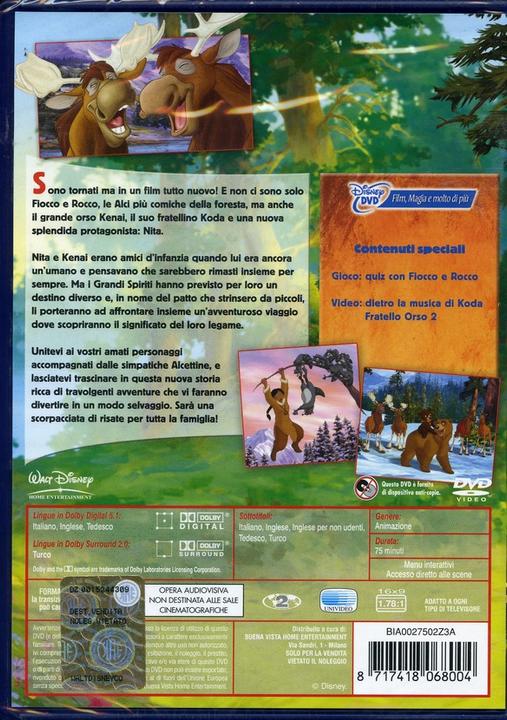 Immagine prodotto Koda, fratello orso 2 (DVD, 2006, Tedesco, Inglese, Italiano, Turco)