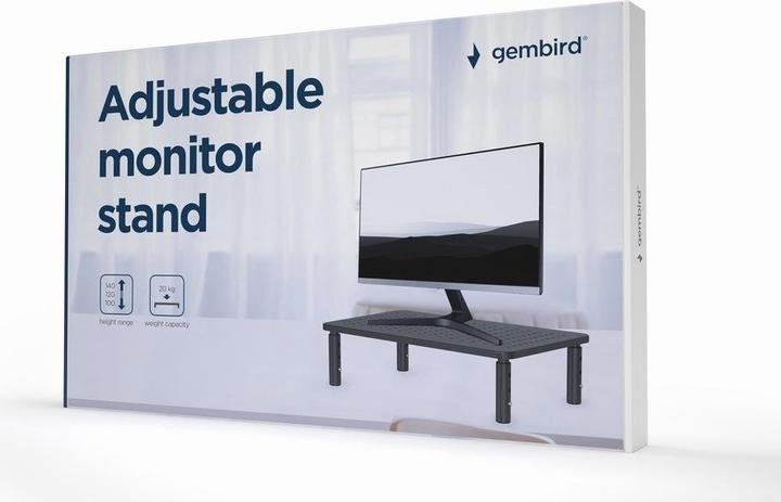 Produktbild Gembird MS-TABLE-01 monitor mount / stand Black Desk
