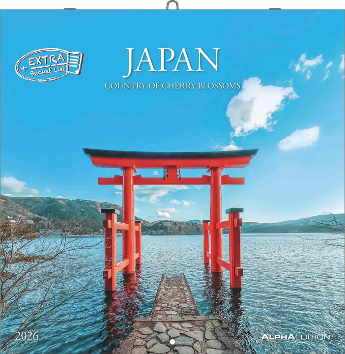 Produktbild Alpha Edition Japan 2026 - Wand-Kalender - Broschüren-Kalender - 30x30 - 30x60 geöffnet - Reise-Kal (30 x 30 cm, Harter Einband, Niederländisch, Englisch)