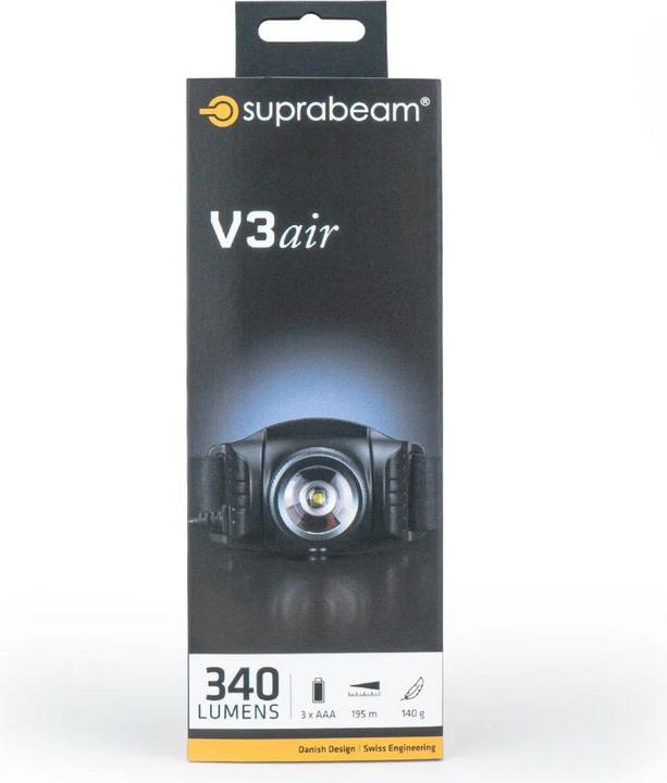 Actual product image Suprabeam Headlamp V3air (340 lm)