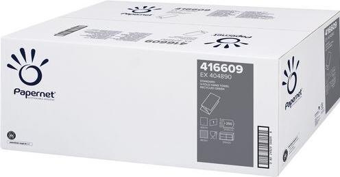 Productafbeelding Papernet Papieren handdoek RC 416609 1-laags groen 20x250 vellen/verpakking.