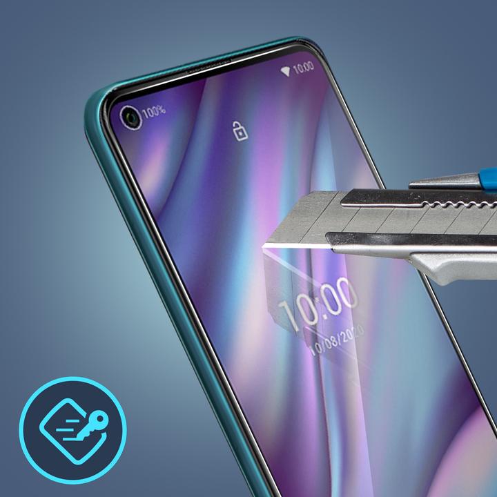 Actual product image Avizar Crystal clear film, glass screen protector (1 Piece, Wiko View 5 Plus)