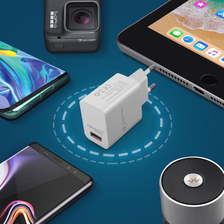 Produktbild Avizar Qualcomm Quick Charge 3.0 3A Netzteil + Micro-USB Kabel (18 W)