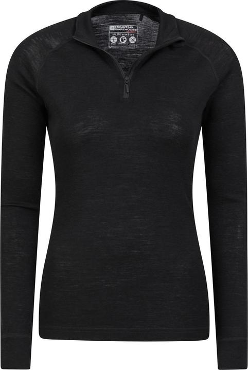 Immagine prodotto Mountain Warehouse Top termico con zip in laine mérinos per donne e uomini (42)