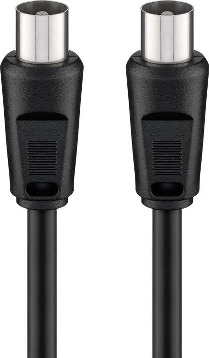 Produktbild Goobay Antennen Anschlusskabel, Schwarz, 1.5 m (70 dB, Antennenkabel)