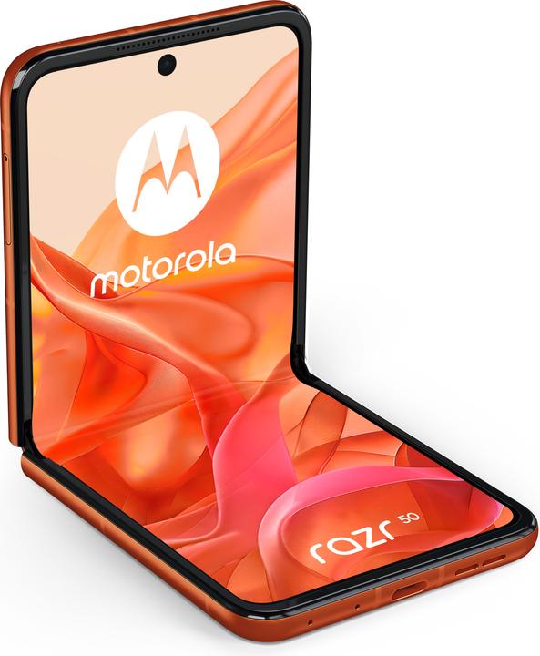 Produktbild Motorola Razr 50 (256 GB, Spritzige Orange, 3.60", SIM + eSIM, 50 Mpx, 5G)
