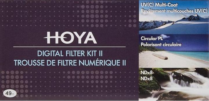 Immagine prodotto Hoya Digital Filter Kit II (UV, CIR-PL & ND8) Filterset (49 mm, Filtri grigi, Filtri polarizzanti, Filtro UV, 49 mm)