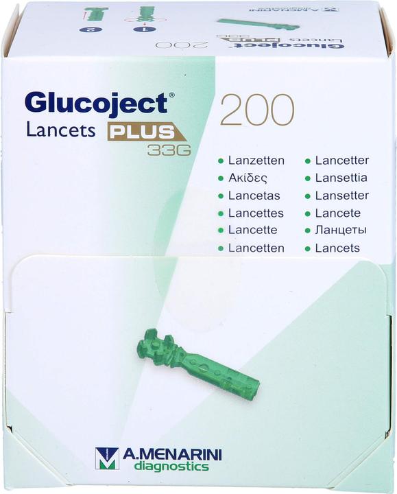 Produktbild Berlin-Chemie Glucoject Lancets PLUS 33G, 200 St LAN (Lanzette)