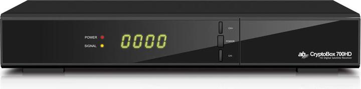 Image du produit Abcom AB CryptoBox 700HD Câble, Ethernet (RJ-45), IPTV Full HD Noir (0.13 Go, DVB-S2, DVB-S)