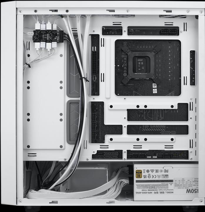 Actual product image Cooler Master MasterBox 600 White (mATX, ITX, ATX, E-ATX)