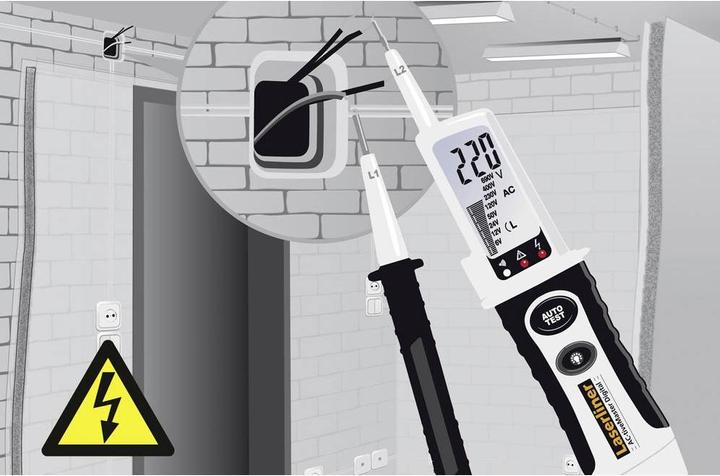 Actual product image Laserliner Continuity Tester AC-tive-Master Digital (CAT III 1000V, CAT IV 600V)