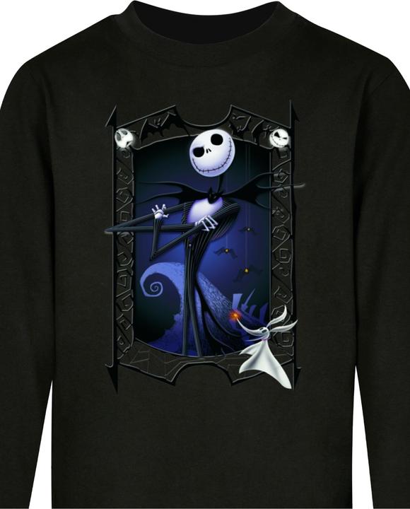 Immagine prodotto Absolute Cult Bambini The Nightmare Before Christmas - Maglia a maniche lunghe Pumpkin King - 124567 (158, 164)