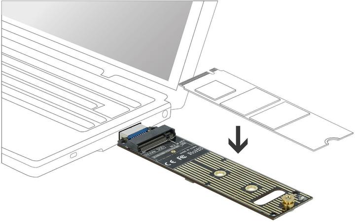 Produktbild Delock Konverter für M.2 NVMe PCIe SSD mit USB 3.1 Gen 2