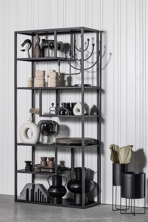 Productafbeelding Woood Plank Teun L Metaal Zwart (85 x 35 x 188 cm)