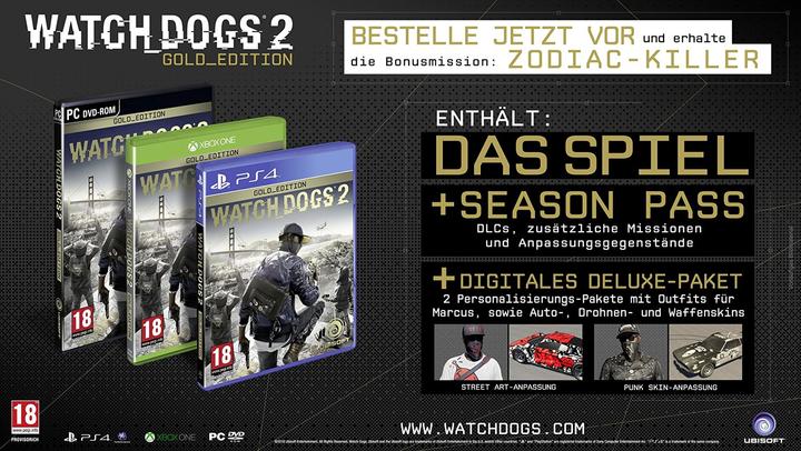 Produktbild Ubisoft Watch Dogs 2 - Gold Edition (PC)