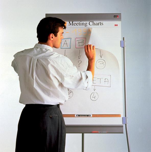 Produktbild 3M Post-it??? Super Sticky Meeting Chart, selbstklebend, weiss (63.5 x 77.5 cm)