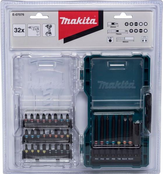 Actual product image Makita Bit set 32pcs. (Hexagonal (hexagonal) M3, Hexagonal (hexagonal) M5, Cross Phillips PH M2, Hexagon socket TX M20, Hexagon socket TX M25, Cross Pozidriv PZ M0, Hexagonal (hexagonal) M4, Cross Phillips PH M1, Hexagon socket TX M15, Cross Pozidriv PZ M3, Cross Phillips PH M0, Hexagon socket TX M30, Screw slot M4)