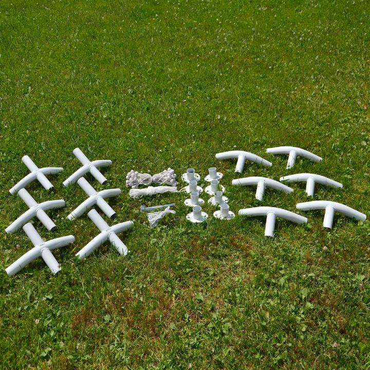 Actual product image VCM Hochwertiges Festzelt Partyzelt Bierzelt Gartenzelt Pavillon weiss 4x6 m PE Stahl (600 cm, 600 cm)