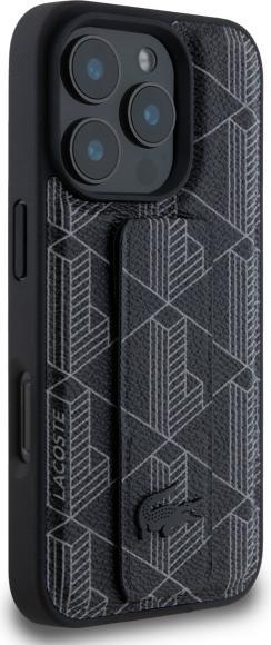 Produktbild Lacoste LCHCP16XGSPBSK iPhone 16 Pro Max 6,9" czarny/black hardcase Grip Stand Mono (Apple iPhone 16 Pro Max)
