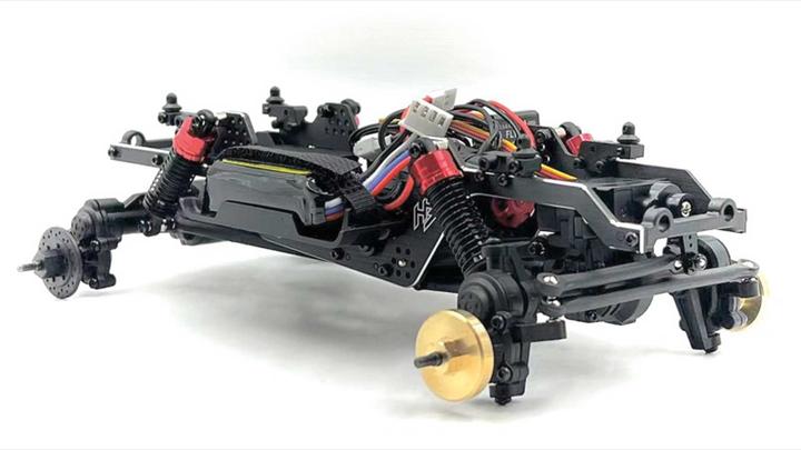 Actual product image Absima Hobby Plus CR18P EVO PRO JUICED Rot Brushless 1:18 RC Modellauto Elektro Truggy (RTR Ready-to-Run)