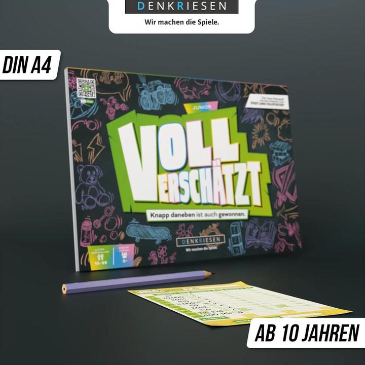 Produktbild Denkriesen VOLL VERSCHÄTZT A4-Block - Knapp daneben ist auch gewonnen. - Junior Edition (Deutsch)