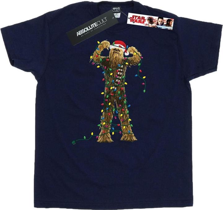 Star Wars Chewbacca Christmas Lights TShirt (M)