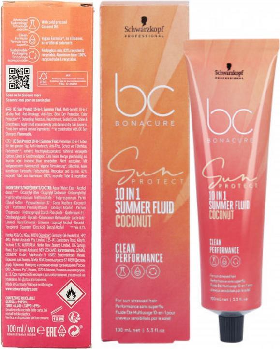 Produktbild Schwarzkopf BC Sun Protect - 10-in-1 Summer Fluid Coconut (100 ml, 100 g)